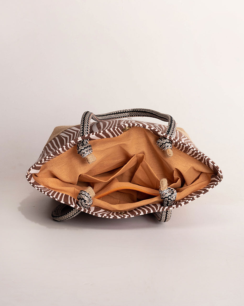 Handcrafted Jute Tote Bag - Fabriclore.com