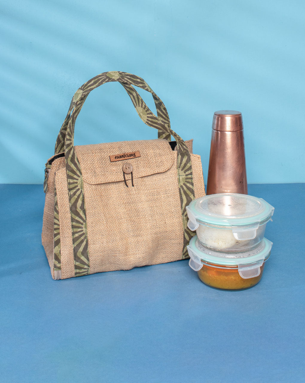 Multi-Utility Jute Lunch Bag - Fabriclore.com