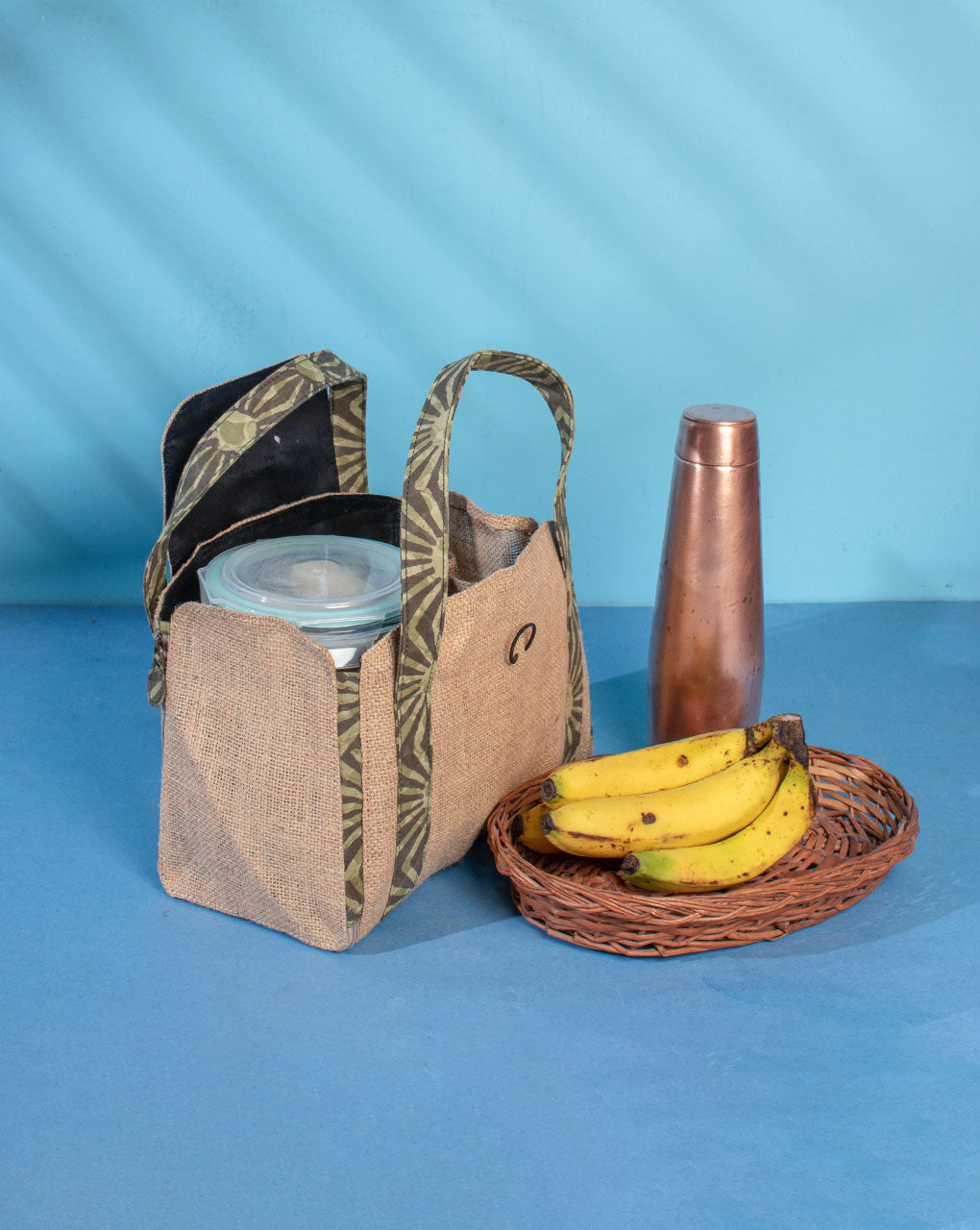 Multi-Utility Jute Lunch Bag - Fabriclore.com