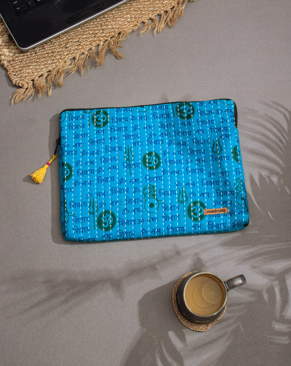 Objects Kantha Quilted Laptop Sleeve - Fabriclore.com