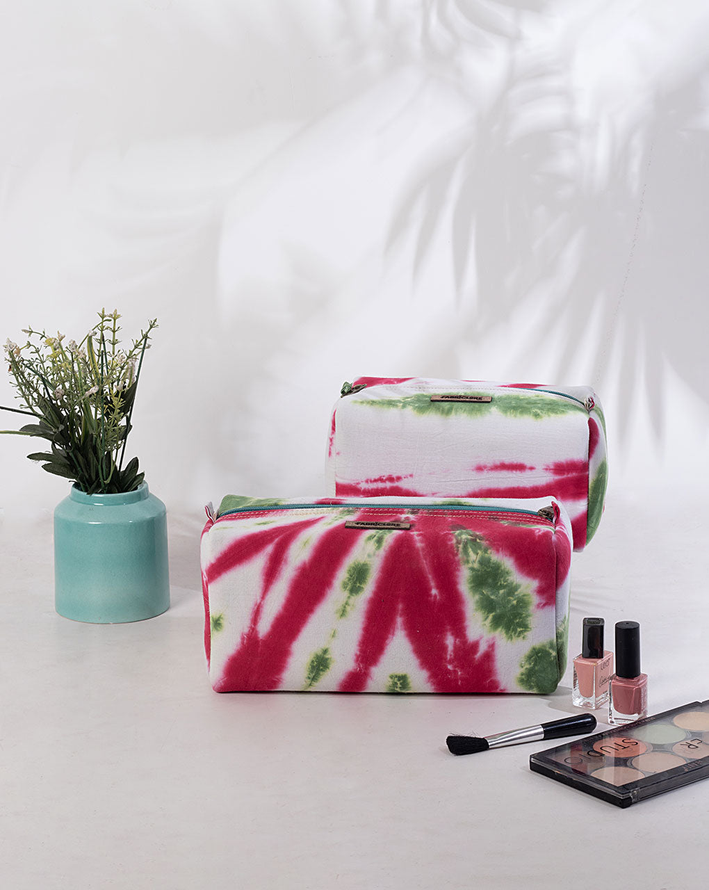 Tie & Dye Handcrafted Organiser Bag ( Set Of 2 ) - Fabriclore.com