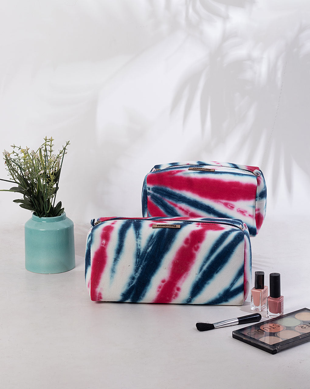 Tie & Dye Handcrafted Organiser Bag ( Set Of 2 ) - Fabriclore.com