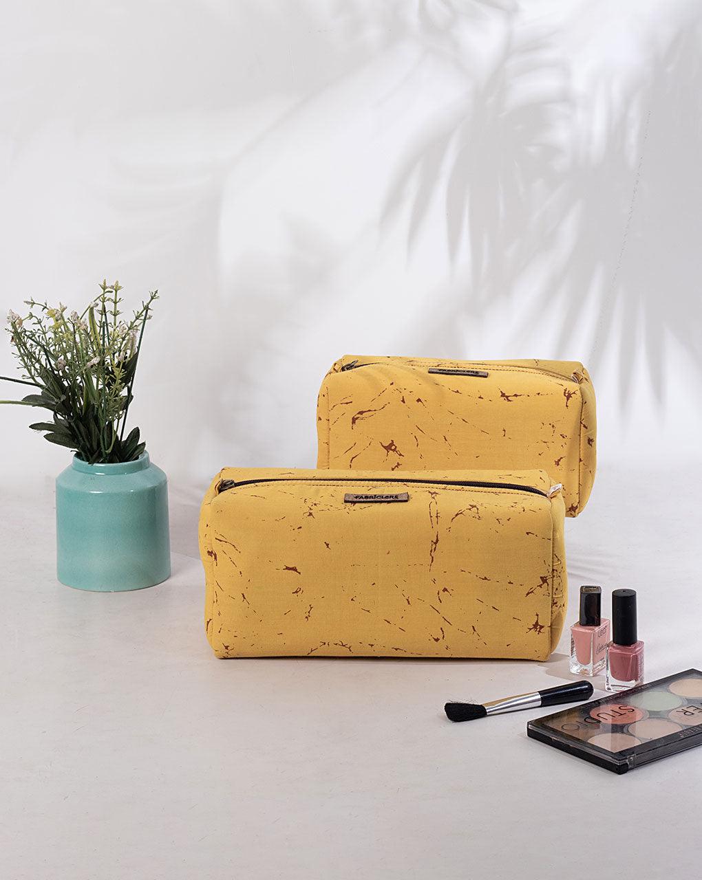 Abstract Handcrafted Organiser Bag ( Set Of 2 ) - Fabriclore.com