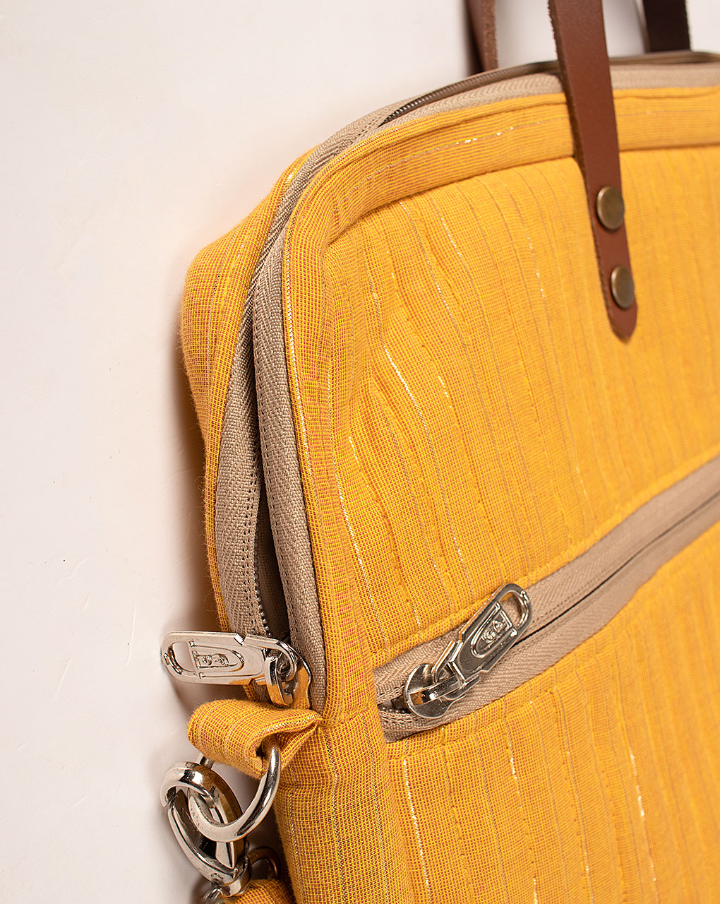 Handcrafted Quilted Laptop Bag - Fabriclore.com