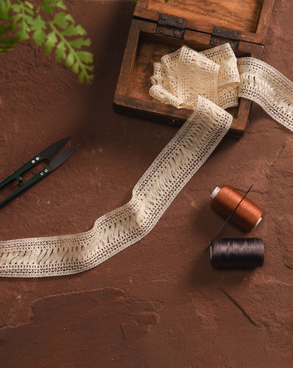 Dyeable Cotton Crochet Lace - Fabriclore.com