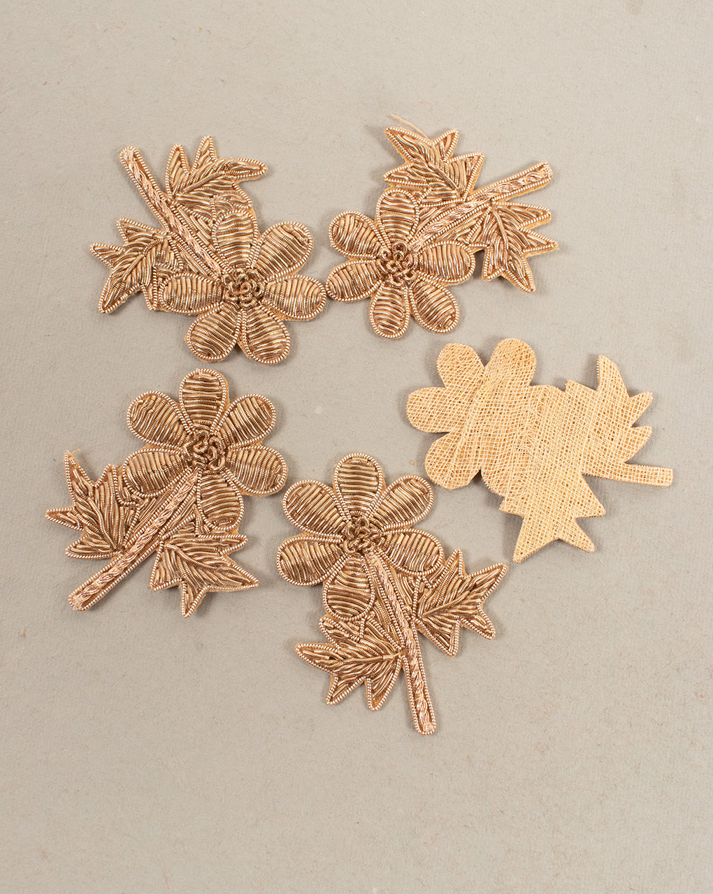 Blooming Flower Hand Embroidery Patch ( 1Pc. ) - Fabriclore.com