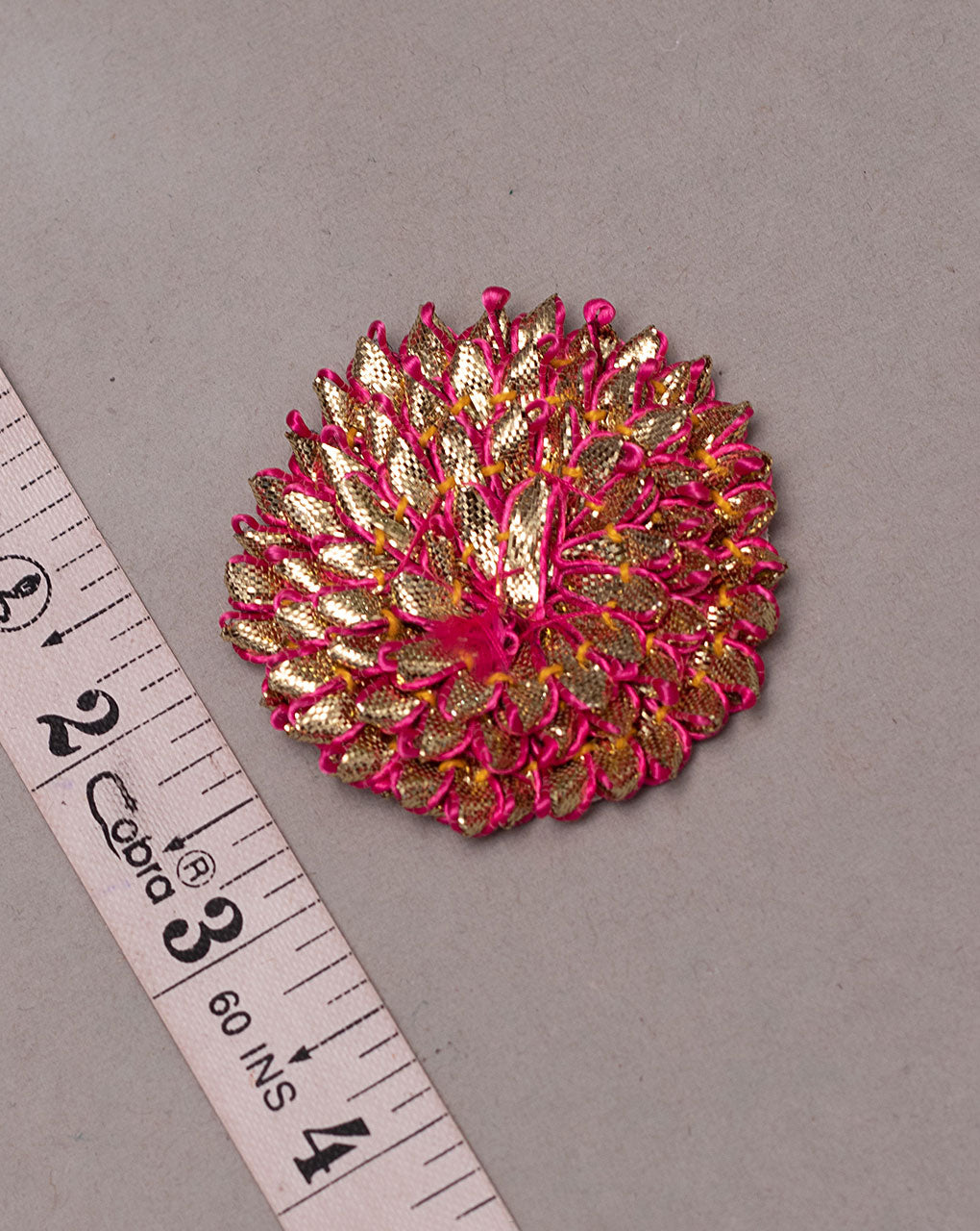Floral Gota Handmade Patch ( 1Pc. ) - Fabriclore.com
