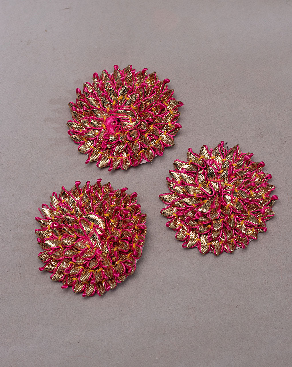 Floral Gota Handmade Patch ( 1Pc. ) - Fabriclore.com