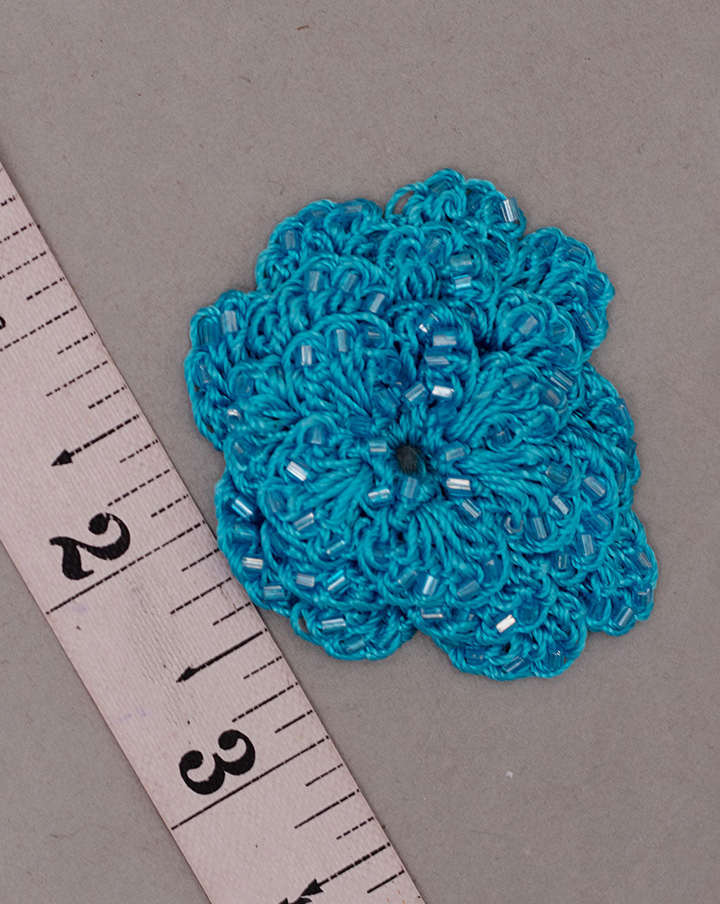 Floral Crochet Hand Embroidered Patch ( 1Pc. ) - Fabriclore.com