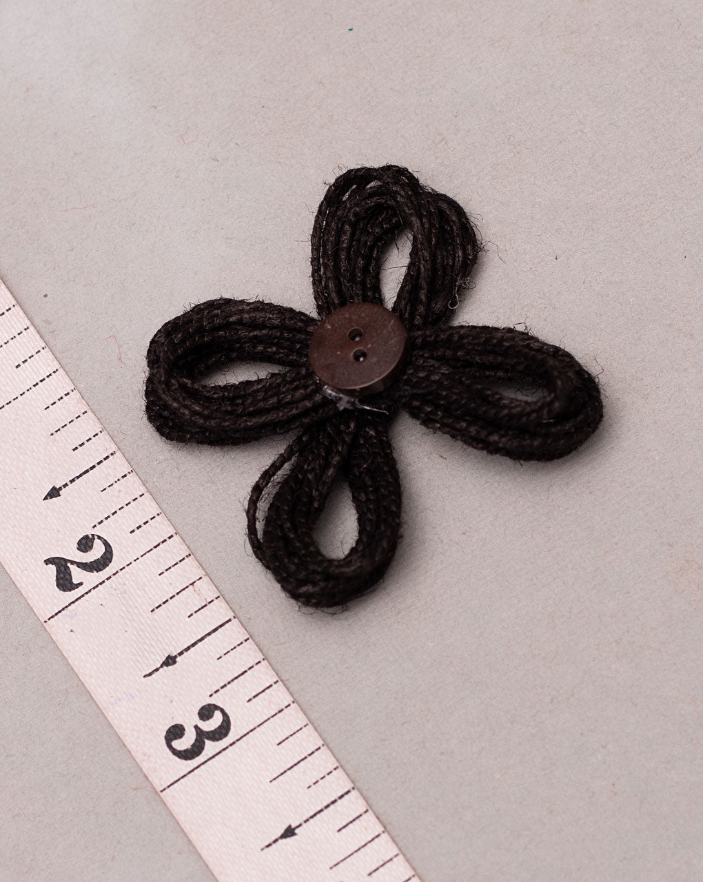 Jute Handmade Floral Patch ( 1Pc. ) - Fabriclore.com