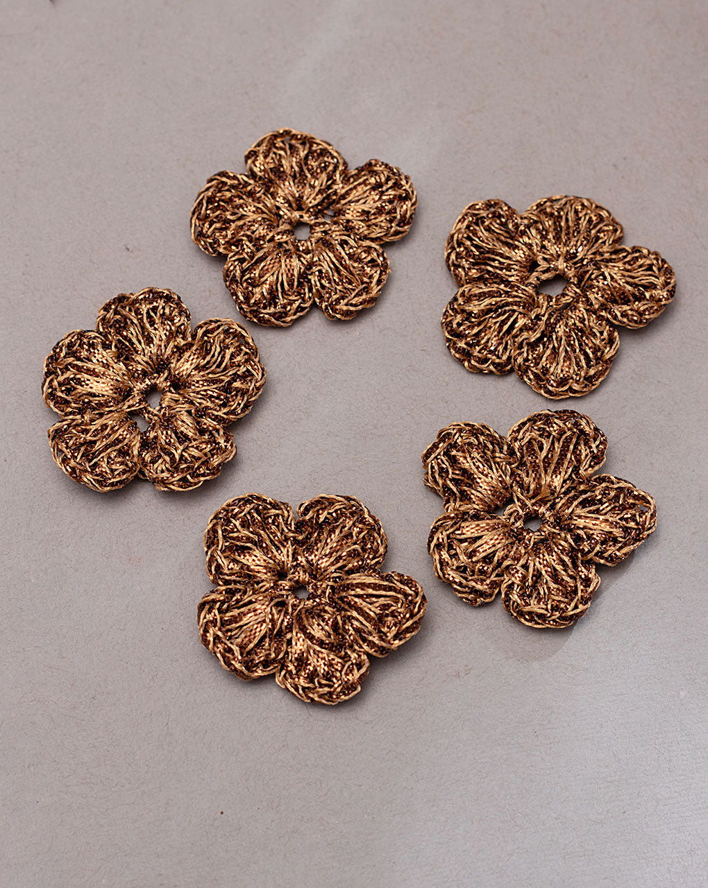Floral Gota Handmade Patch ( 1Pc. ) - Fabriclore.com