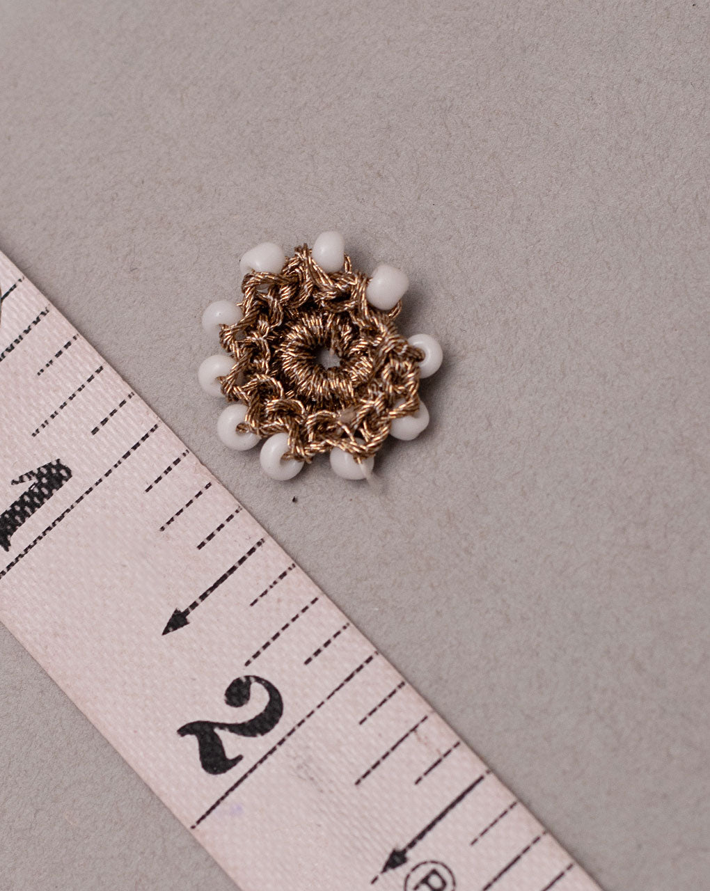 Zari Bead Work Handmade Patch ( 1Pc. ) - Fabriclore.com