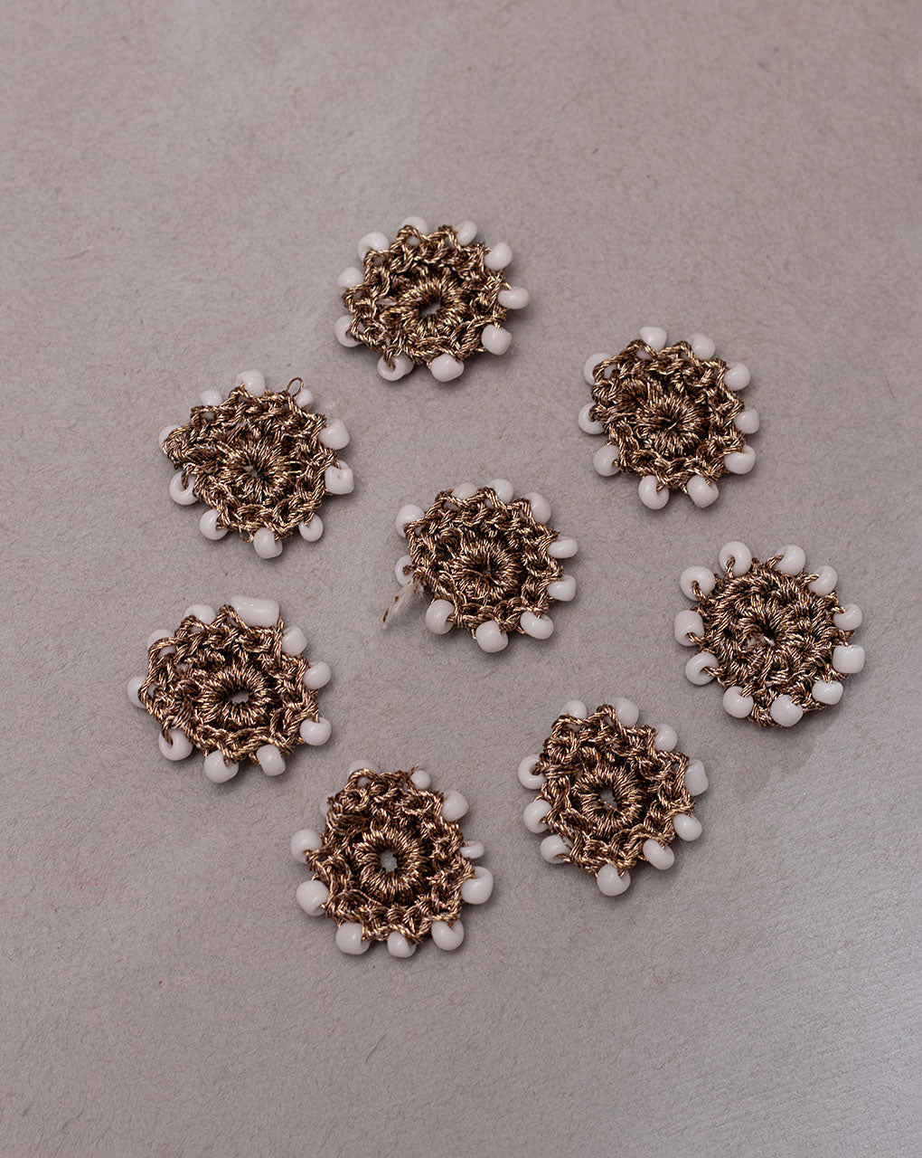 Zari Bead Work Handmade Patch ( 1Pc. ) - Fabriclore.com