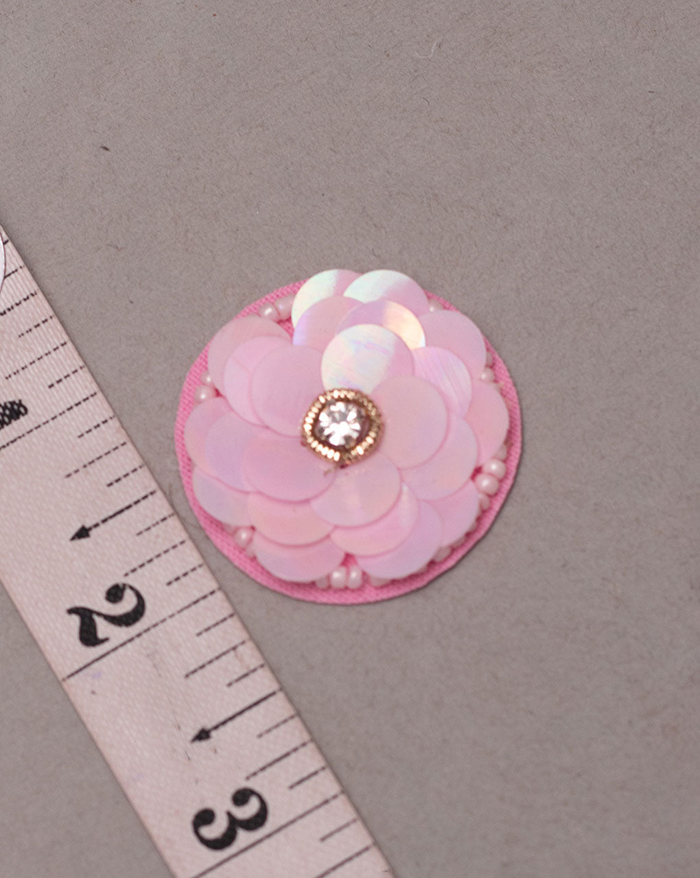 Sequins Handmade Floral Patch ( 1Pc. ) - Fabriclore.com