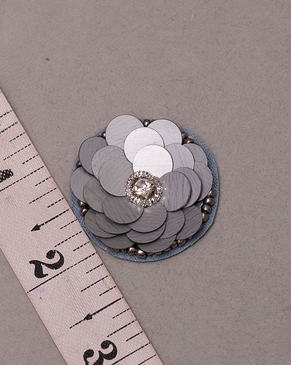 Sequins Handmade Floral Patch ( 1Pc. ) - Fabriclore.com