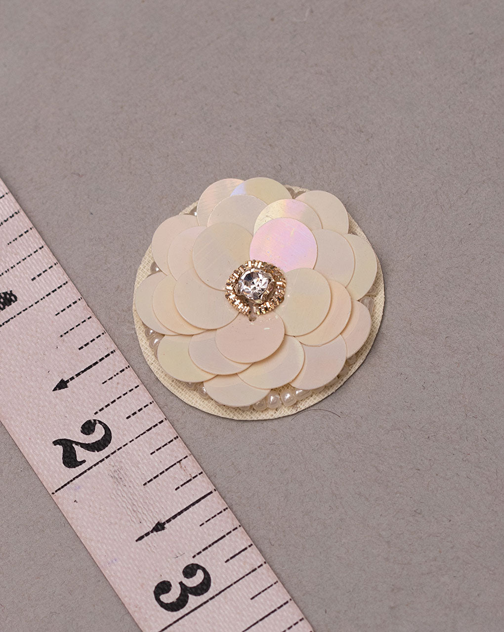 Sequins Handmade Floral Patch ( 1Pc. ) - Fabriclore.com