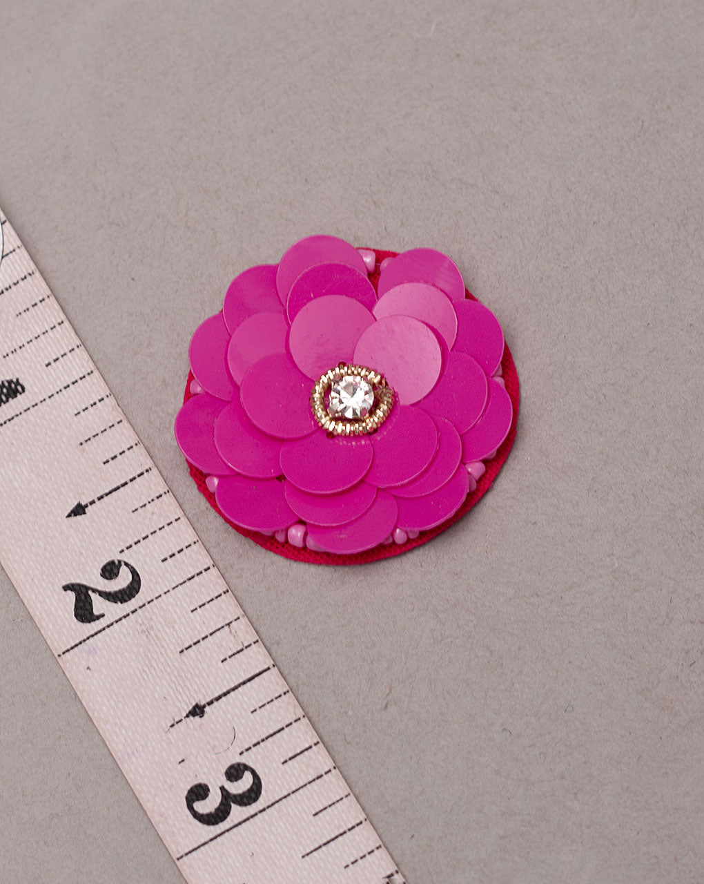 Sequins Handmade Floral Patch ( 1Pc. ) - Fabriclore.com