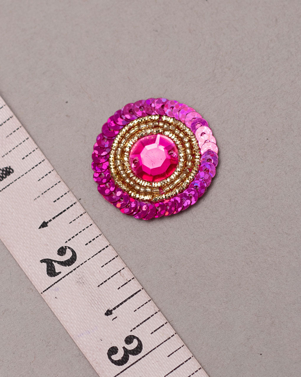 Sequins Handmade Floral Patch ( 1Pc. ) - Fabriclore.com