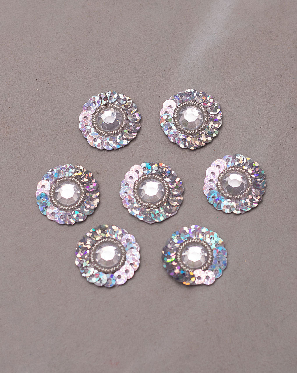 Sequins Handmade Floral Patch ( 1Pc. ) - Fabriclore.com