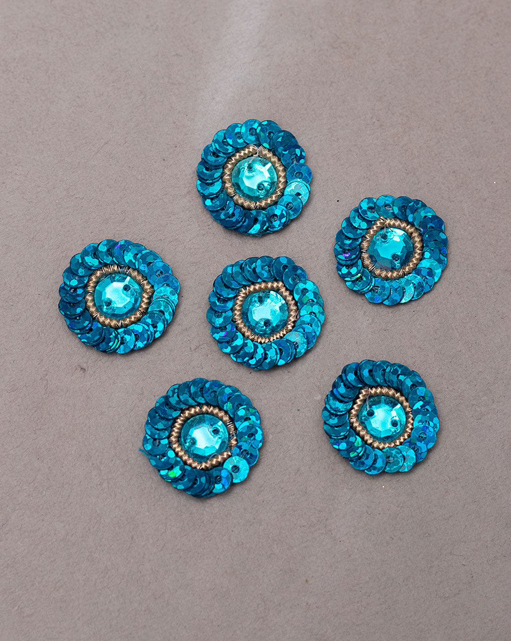 Sequins Handmade Floral Patch ( 1Pc. ) - Fabriclore.com