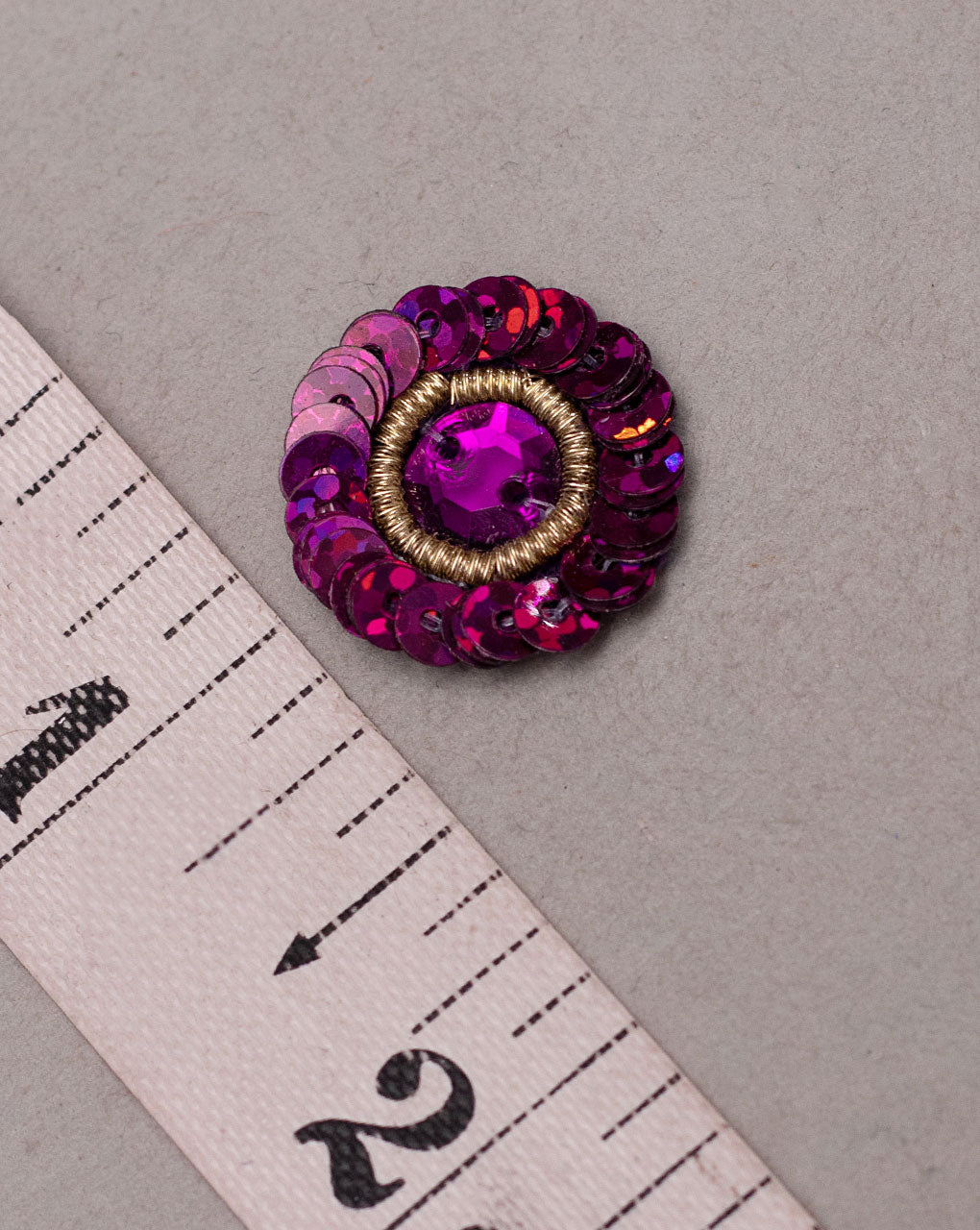 Sequins Handmade Floral Patch ( 1Pc. ) - Fabriclore.com