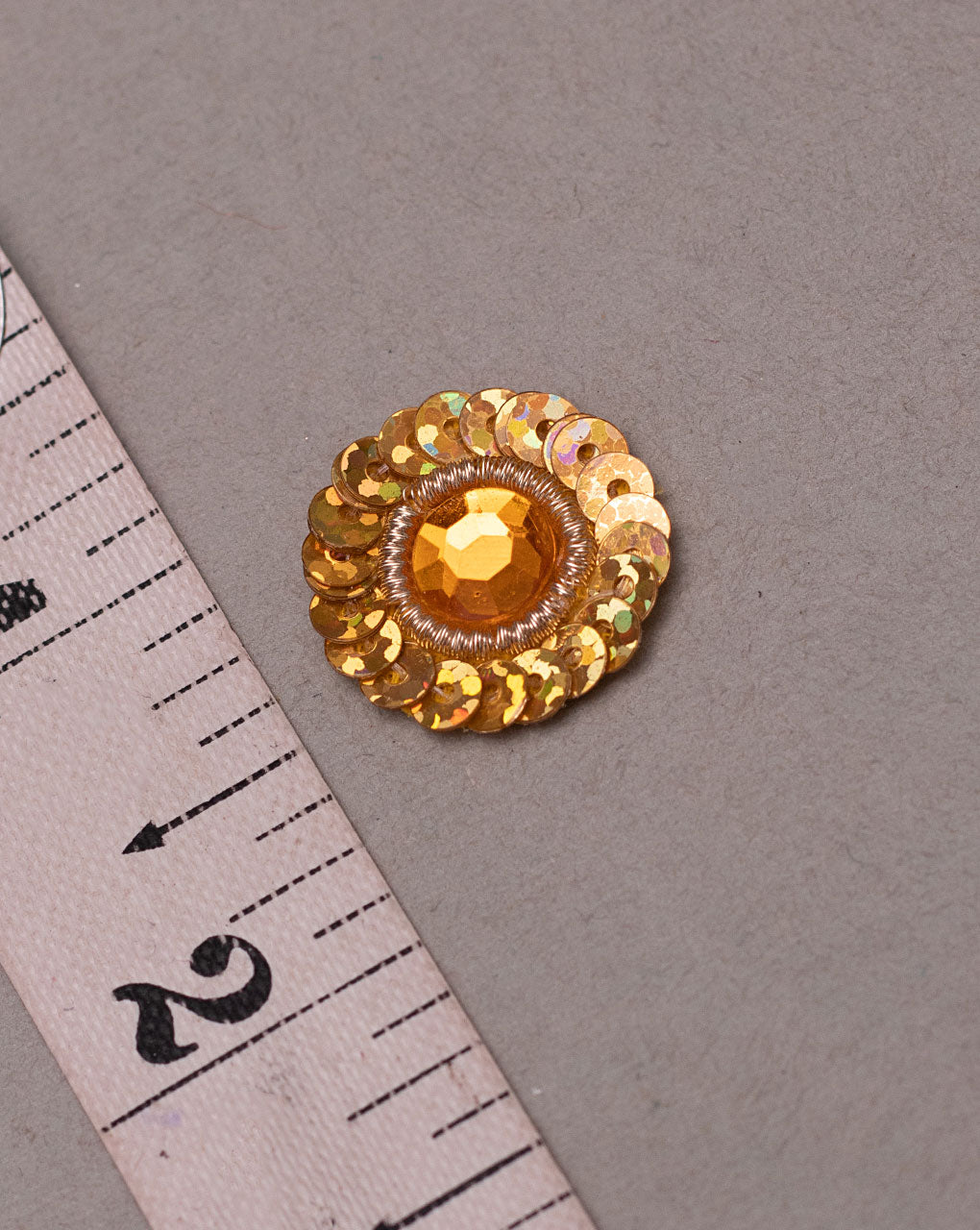 Sequins Handmade Floral Patch ( 1Pc. ) - Fabriclore.com