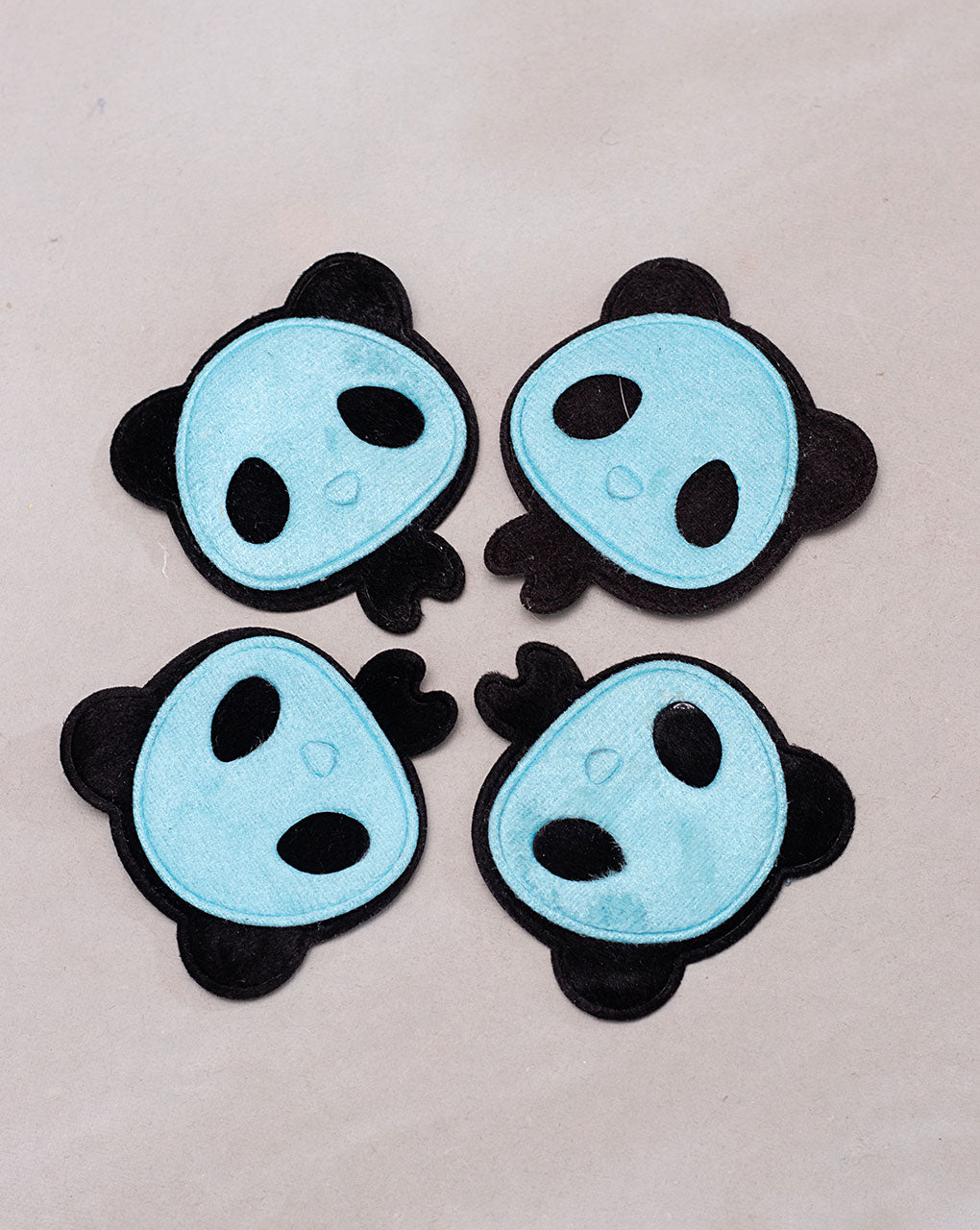 Panda Felt Handmade Patch ( 1Pc. ) - Fabriclore.com