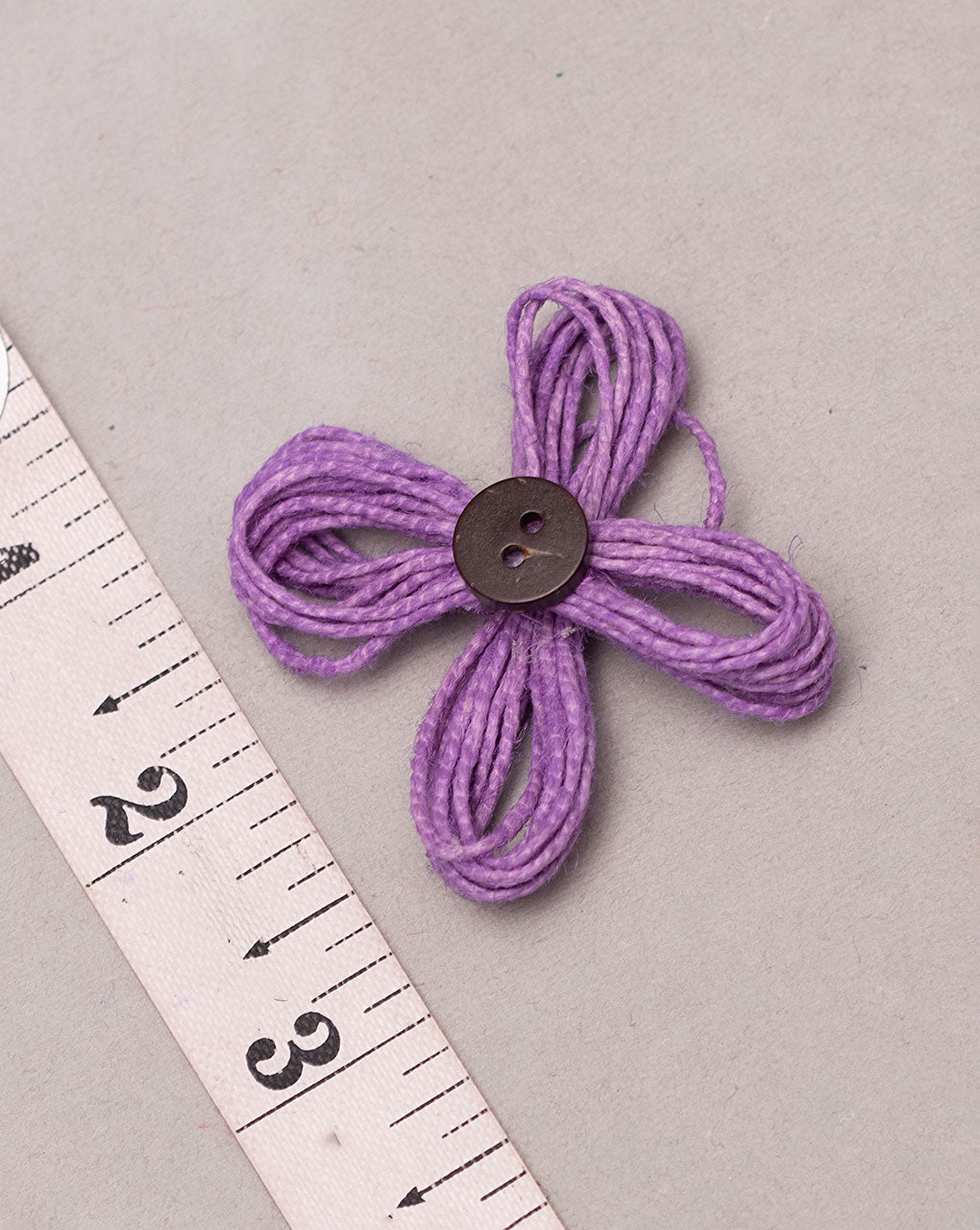 Jute Handmade Floral Patch ( 1Pc. ) - Fabriclore.com