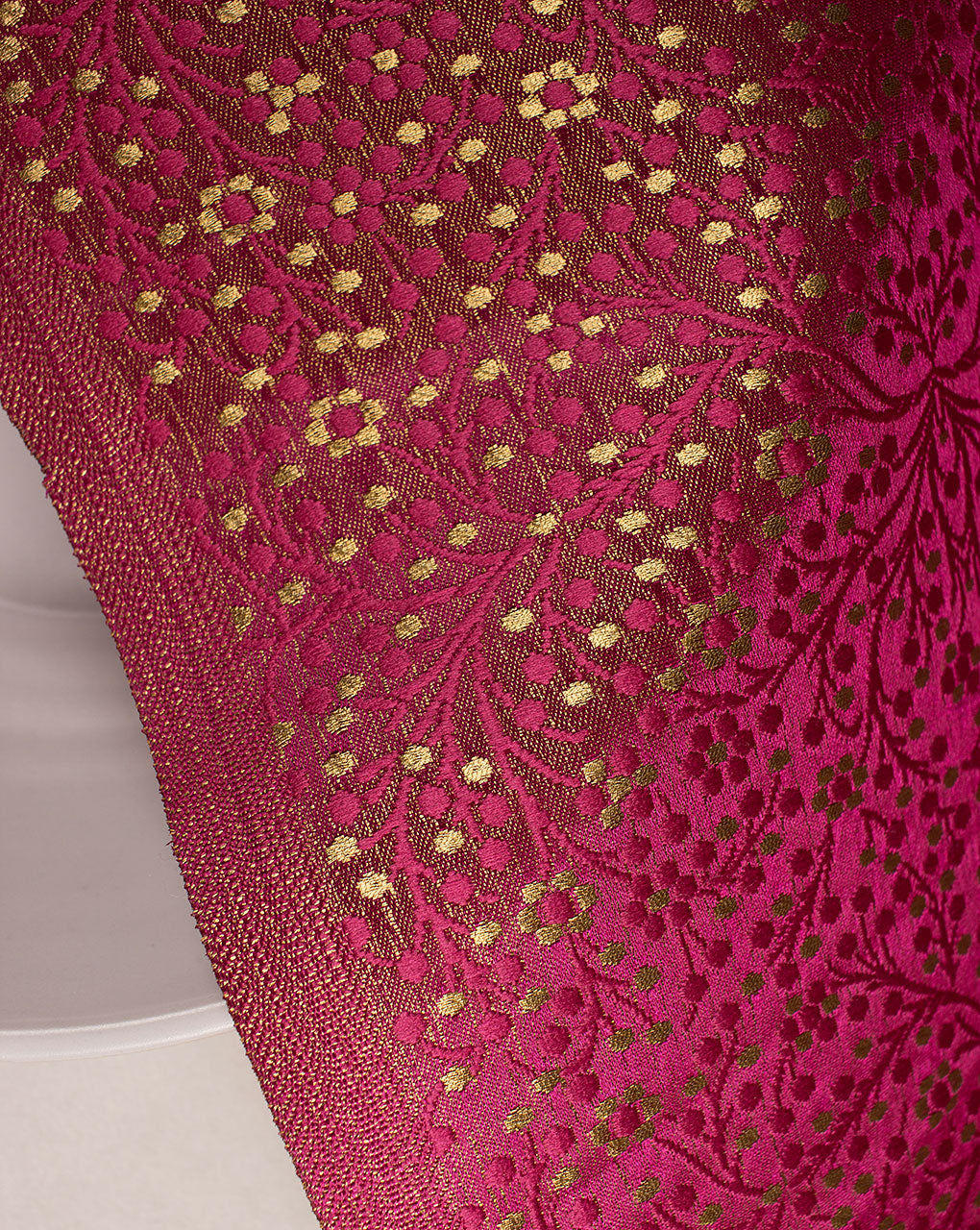 Jacquard Banarasi Brocade Silk Fabric