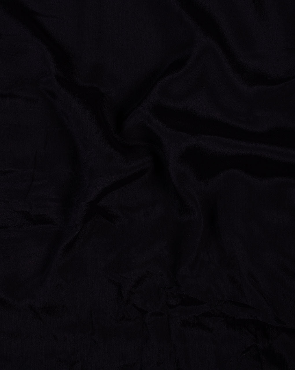 Navy Blue Plain Viscose Chinnon Chiffon Fabric - Fabriclore.com