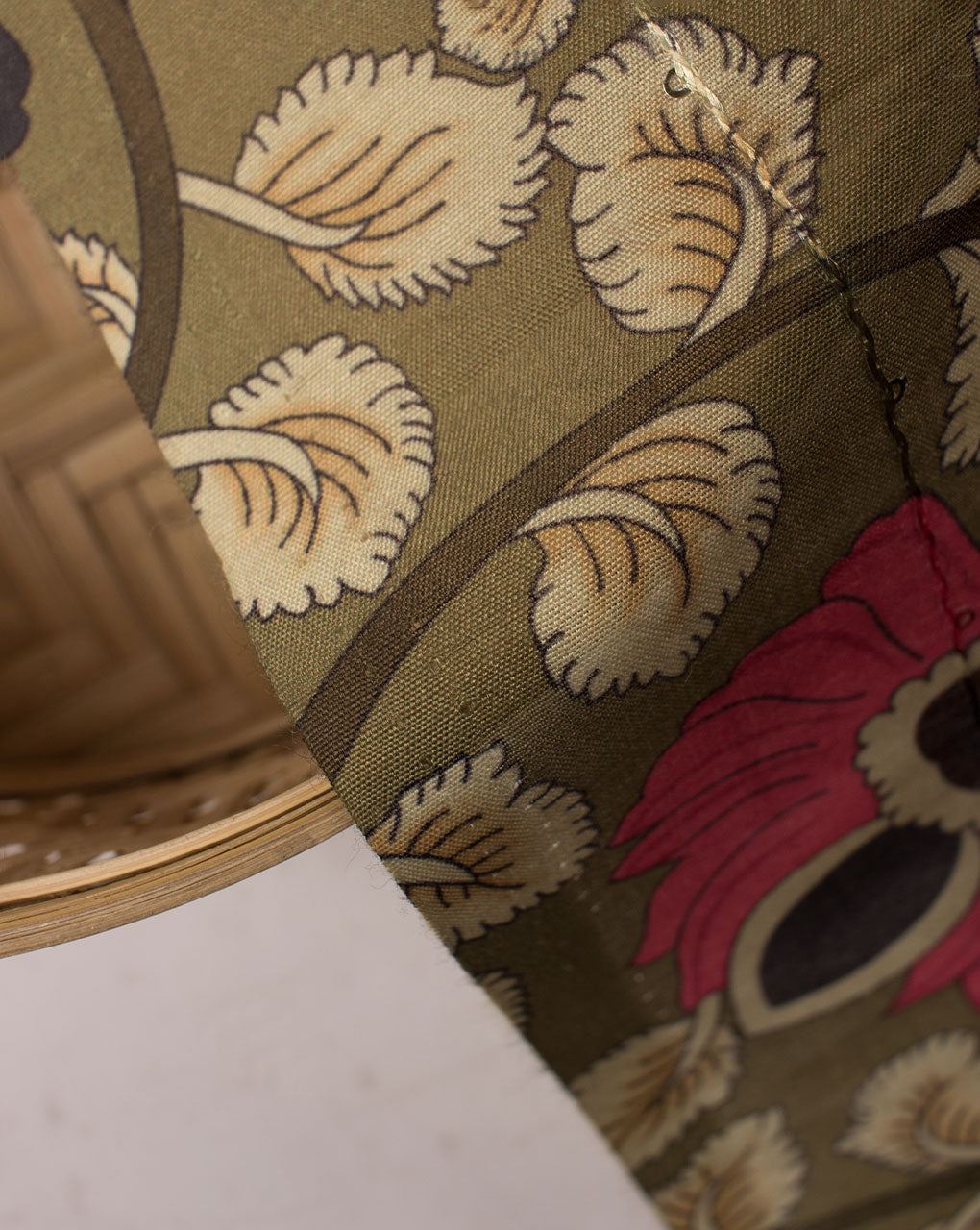 Sequins Digital Print Chanderi Fabric - Fabriclore.com