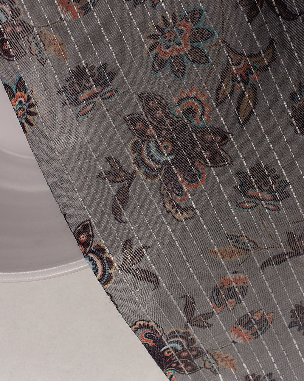 Digital Print Kantha Chanderi Fabric