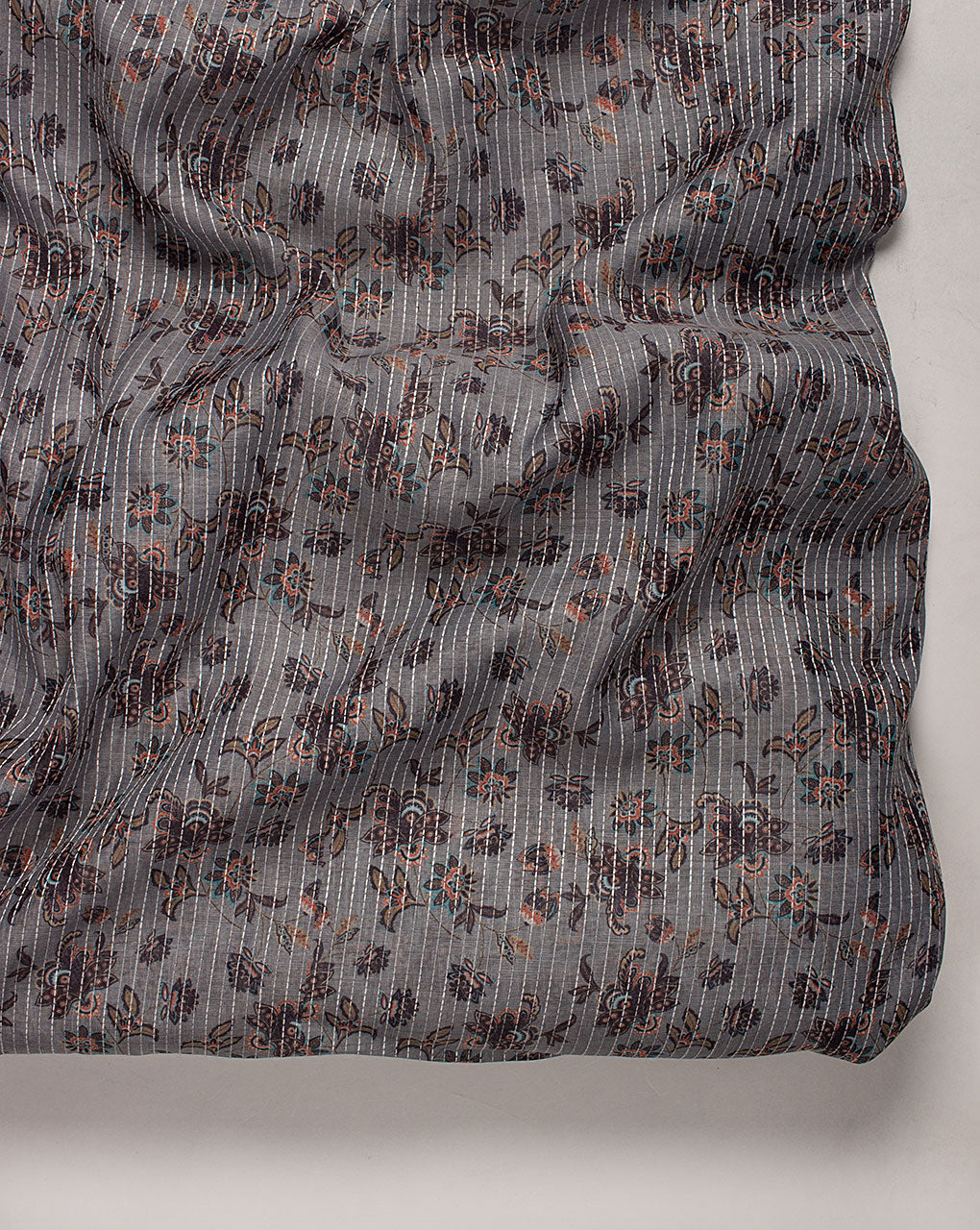 Digital Print Kantha Chanderi Fabric