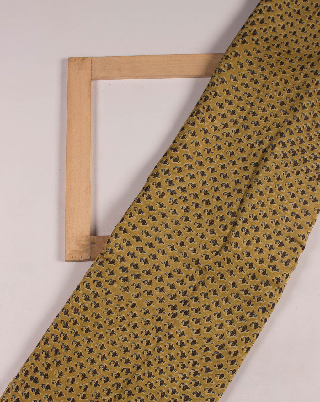 Authentic Fadat Hand Block Natural Dye Mercerized Chanderi Fabric - Fabriclore.com