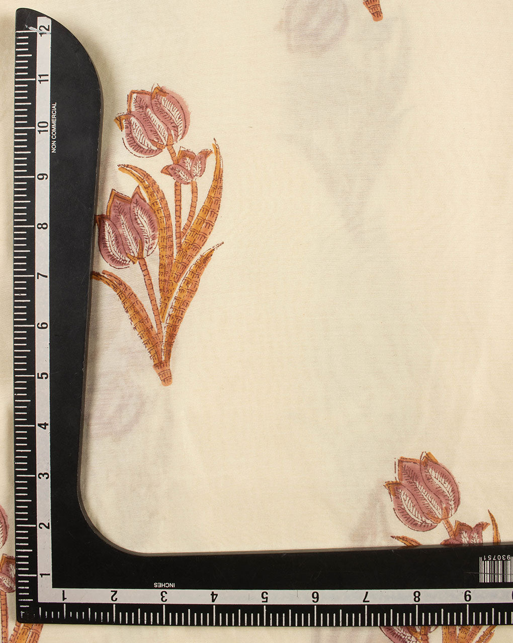 Hand Block Mercerized Chanderi Fabric - Fabriclore.com