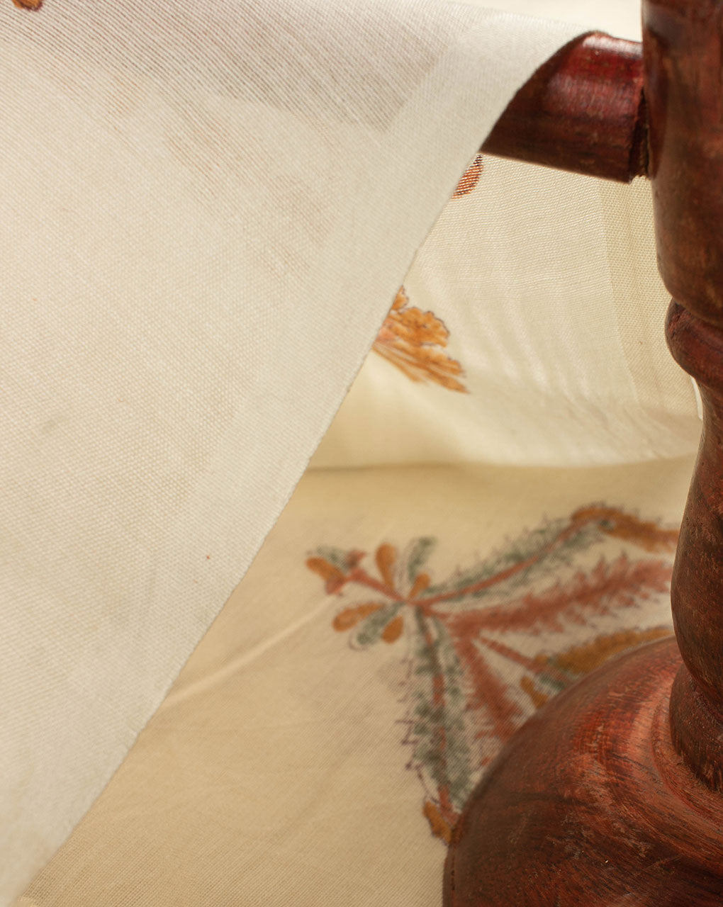 Hand Block Mercerized Chanderi Fabric - Fabriclore.com