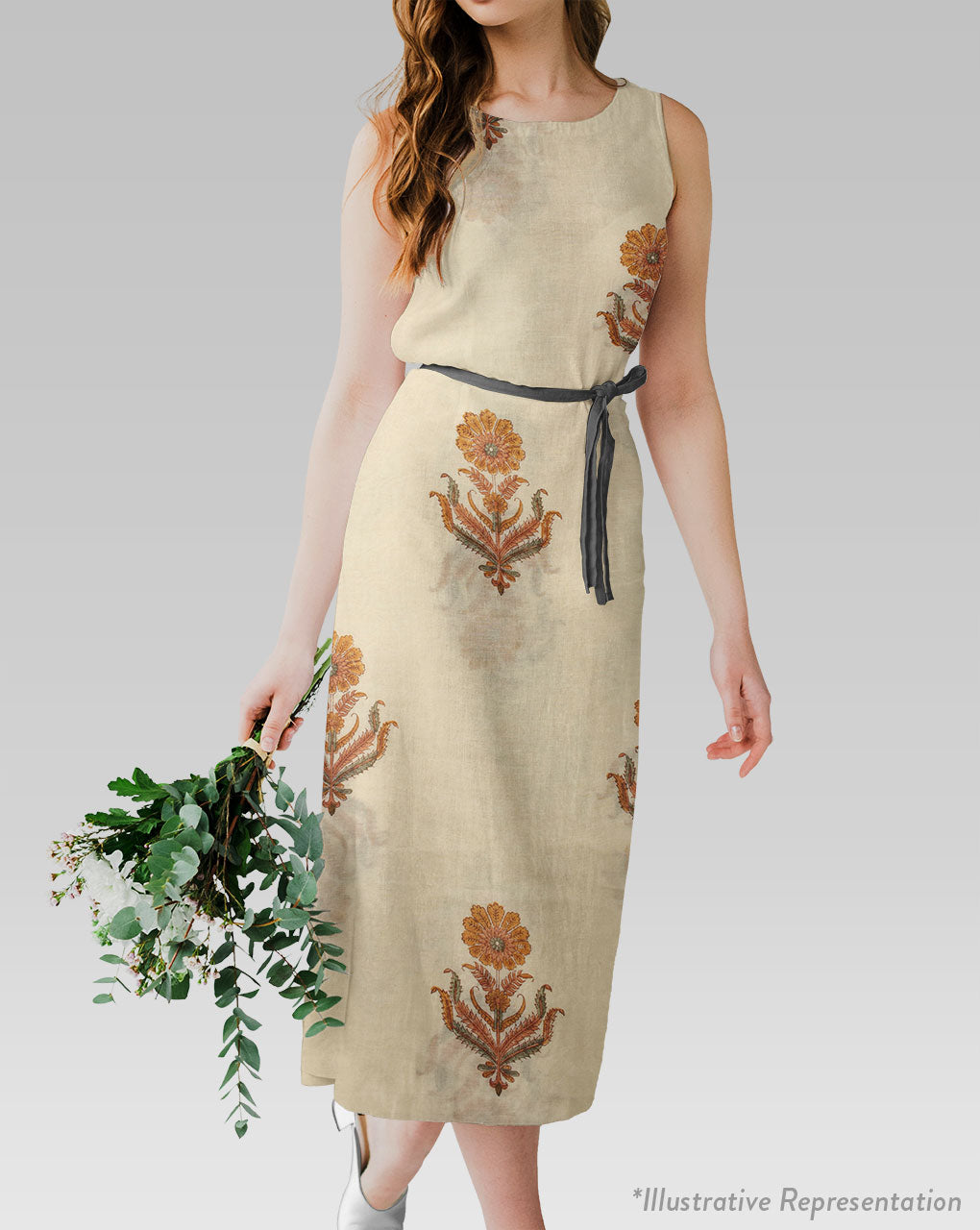 Hand Block Mercerized Chanderi Fabric - Fabriclore.com