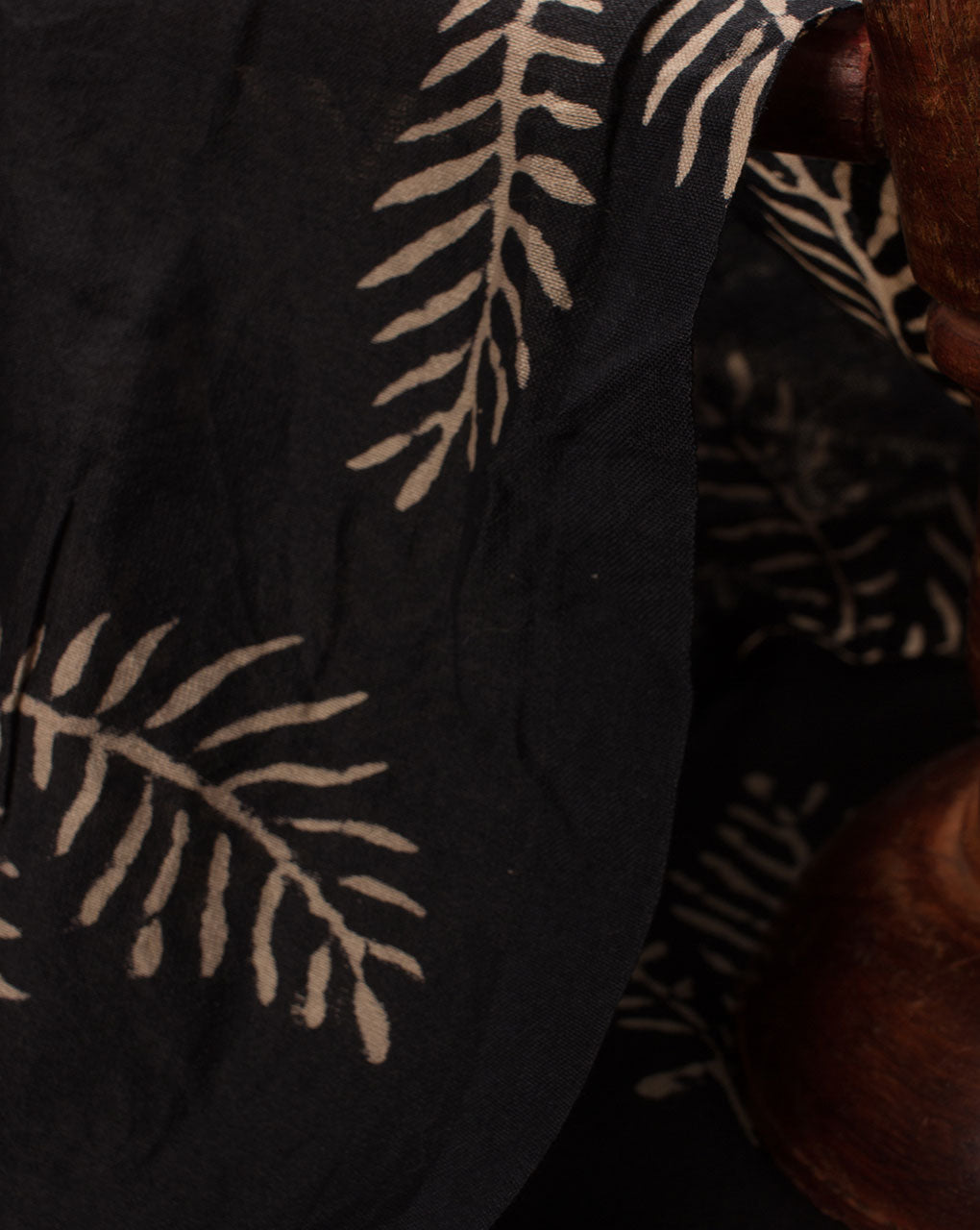 Discharge Hand Block Mercerized Chanderi Fabric - Fabriclore.com