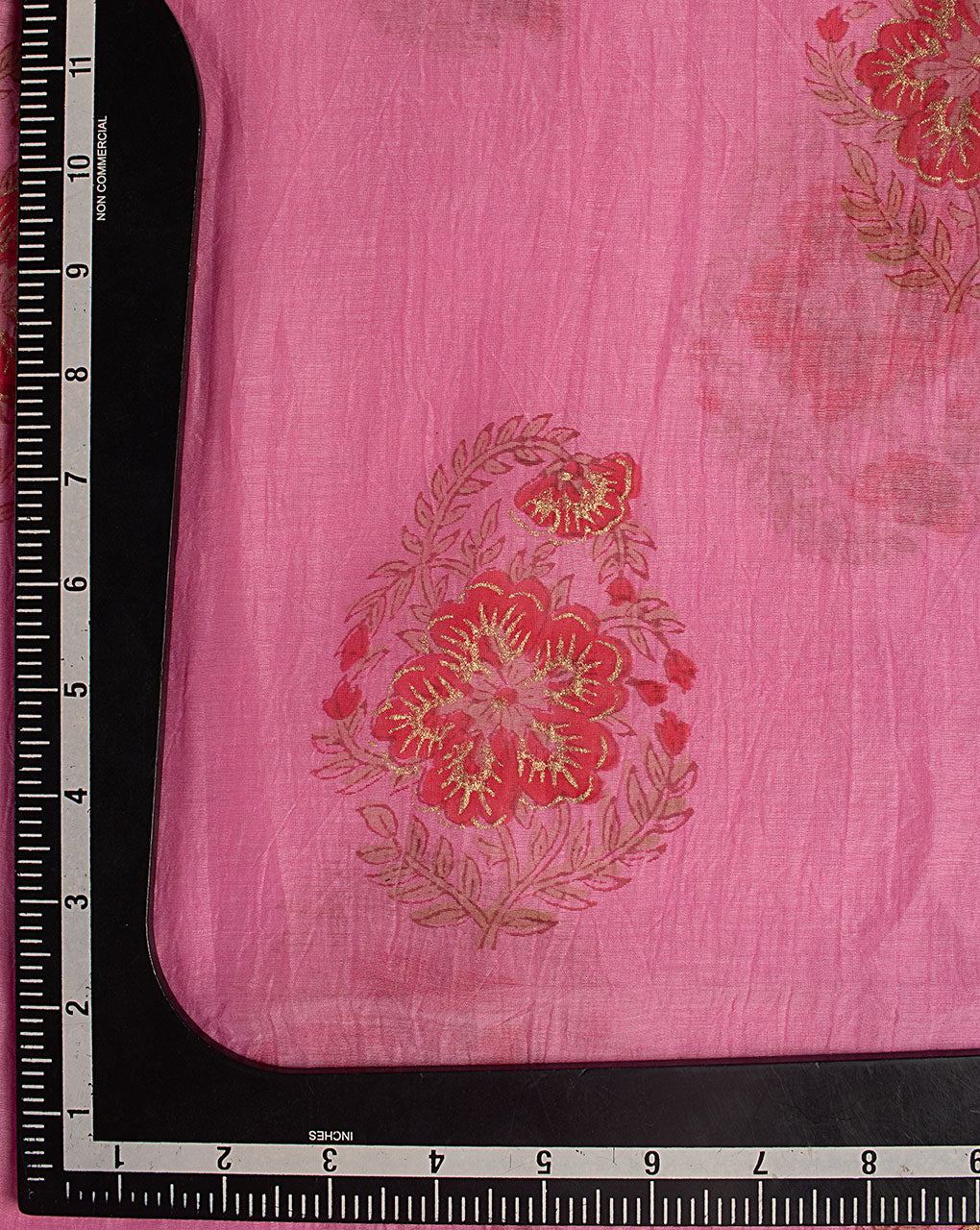 Hand Block Mercerized Chanderi Fabric
