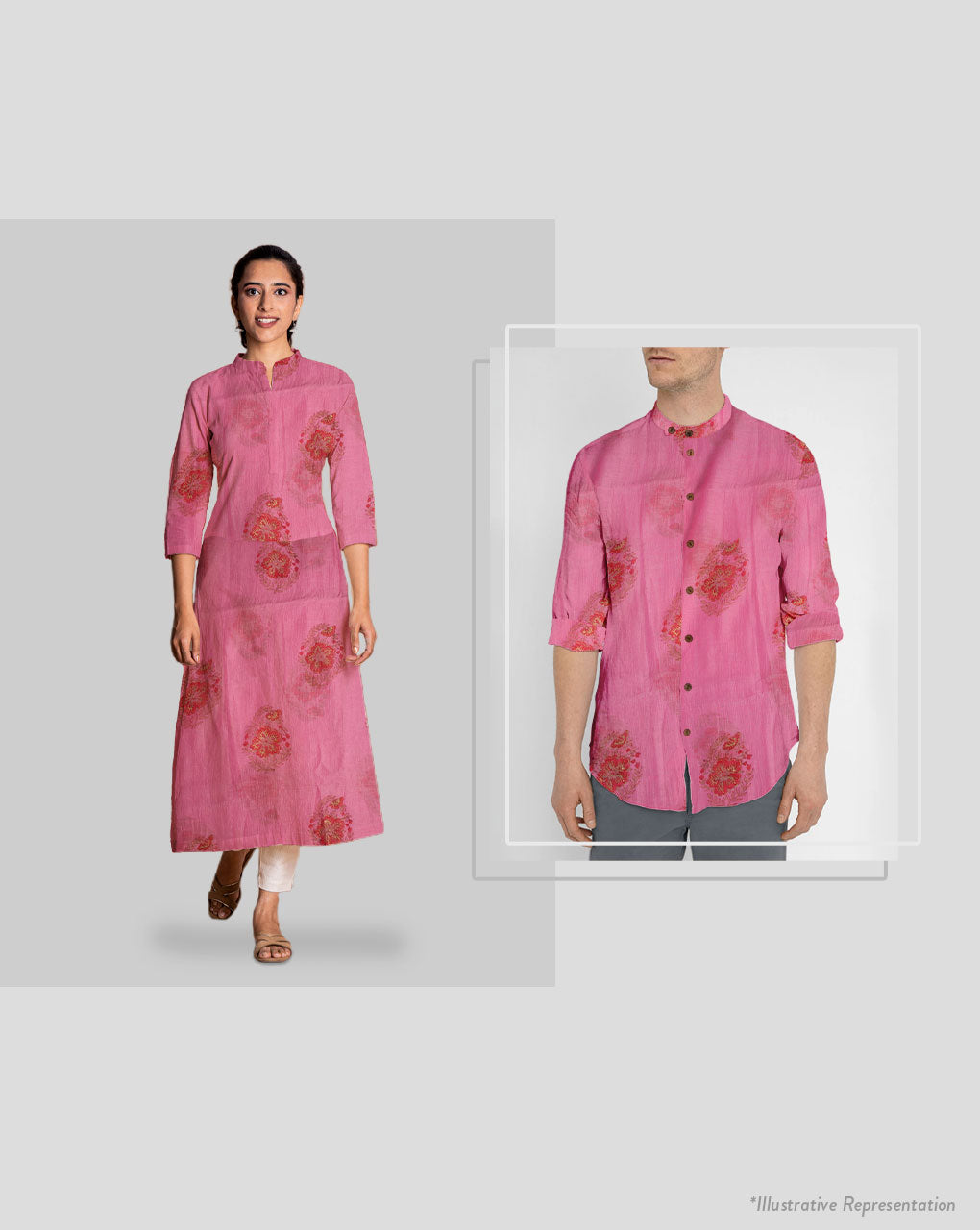 Hand Block Mercerized Chanderi Fabric