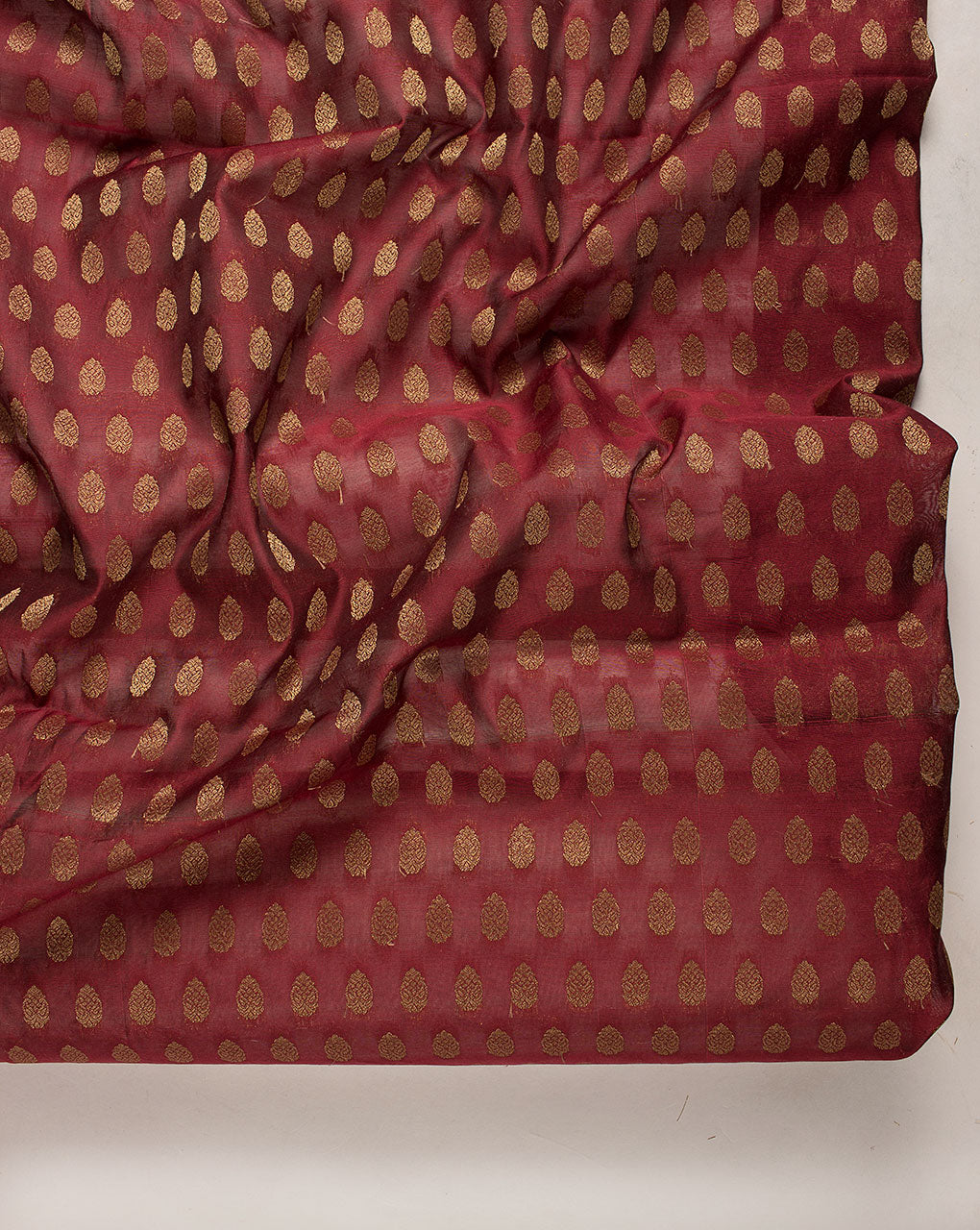 Zari Work Jacquard Chanderi Fabric