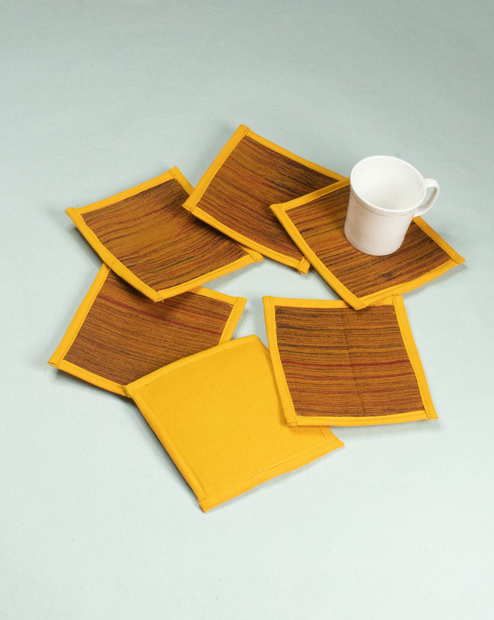 Handmade Cotton Tea Coasters (Set Of 6) - Fabriclore.com