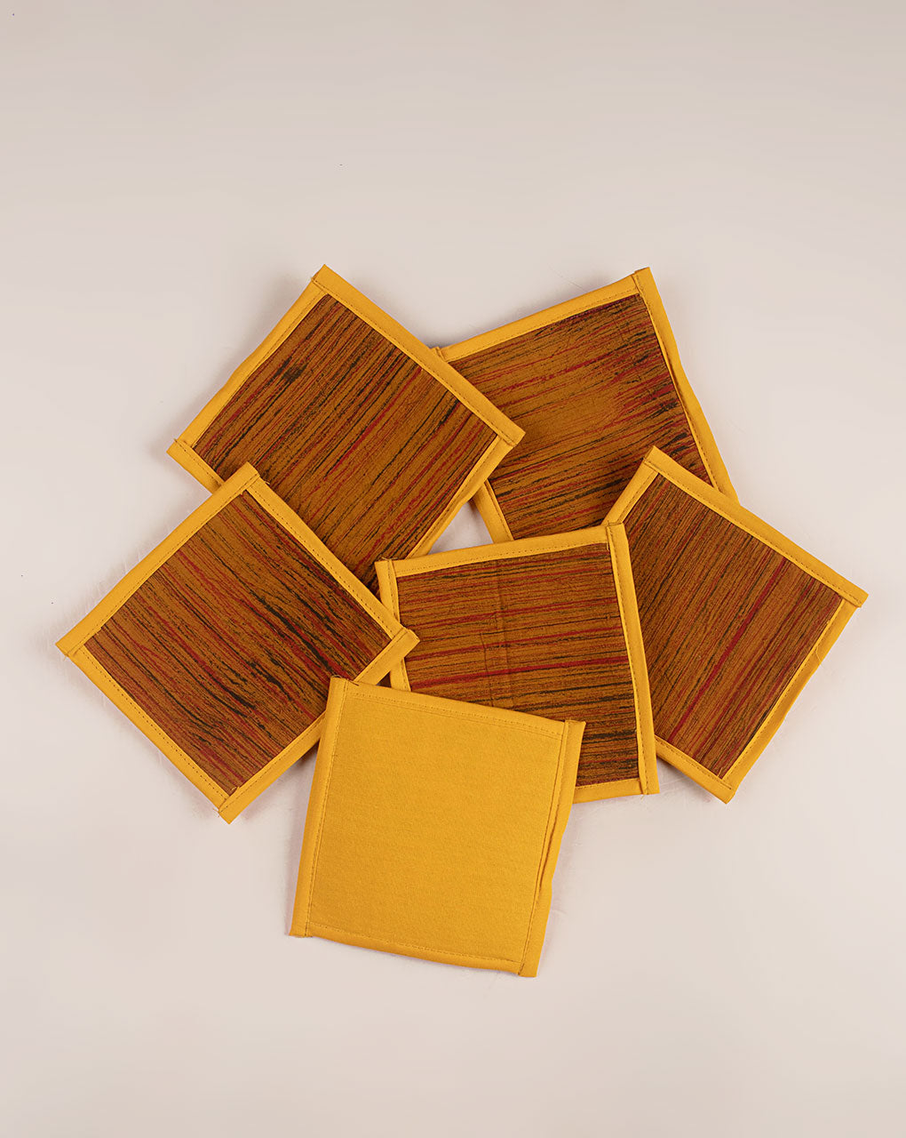 Handmade Cotton Tea Coasters (Set Of 6) - Fabriclore.com