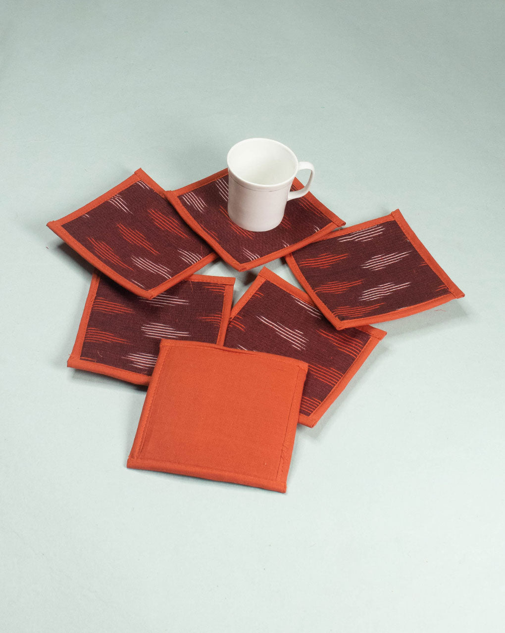 Handmade Cotton Tea Coasters (Set Of 6) - Fabriclore.com