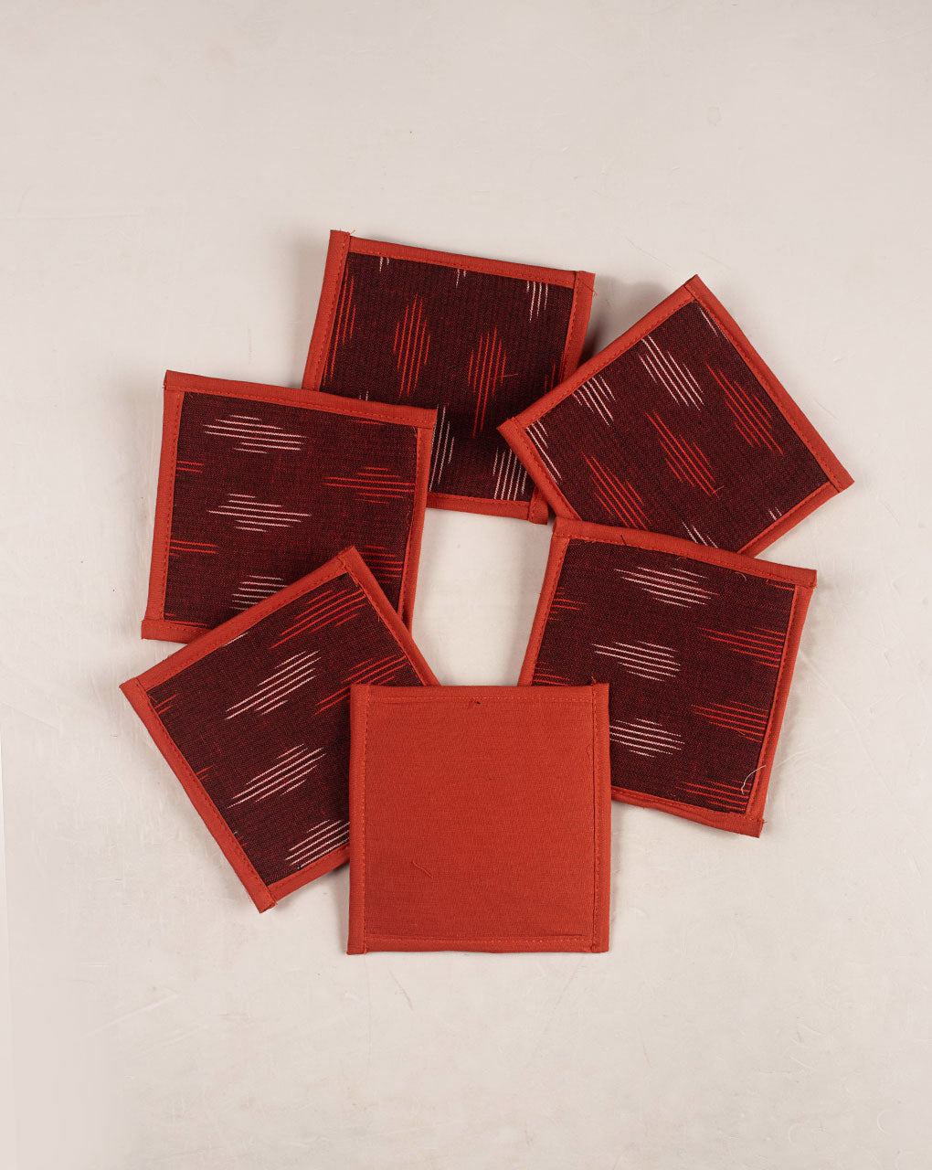 Handmade Cotton Tea Coasters (Set Of 6) - Fabriclore.com