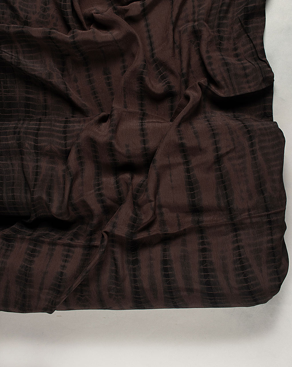 ( Pre Cut 90 CM ) Hand Block Moss Crepe Fabric