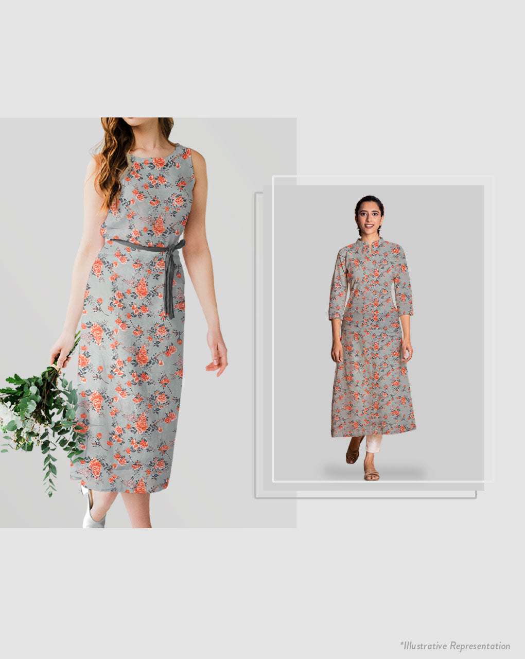 Screen Print Crepe Fabric