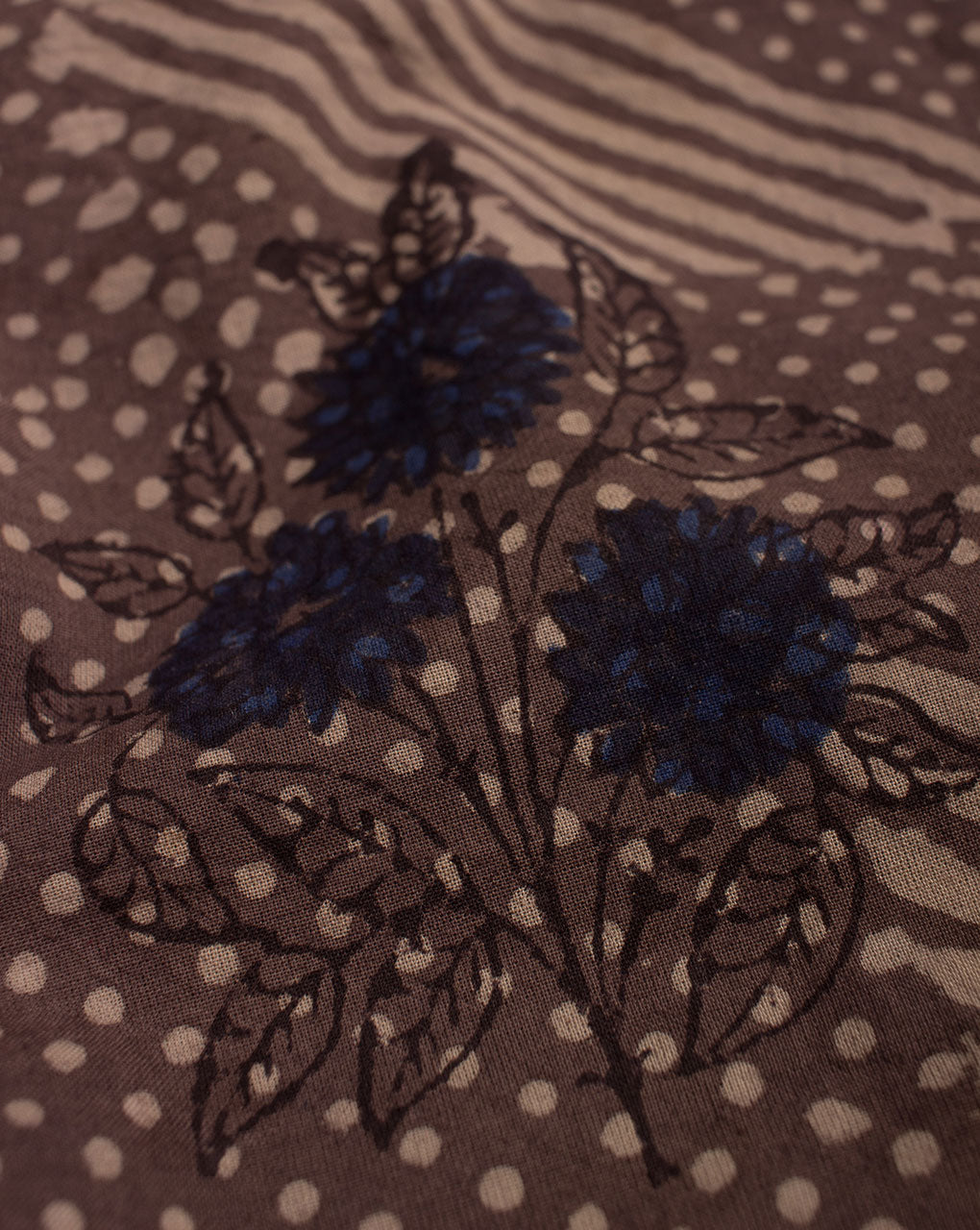 Jhag Ajrak Hand Block Natural Dye Cotton Fabric - Fabriclore.com