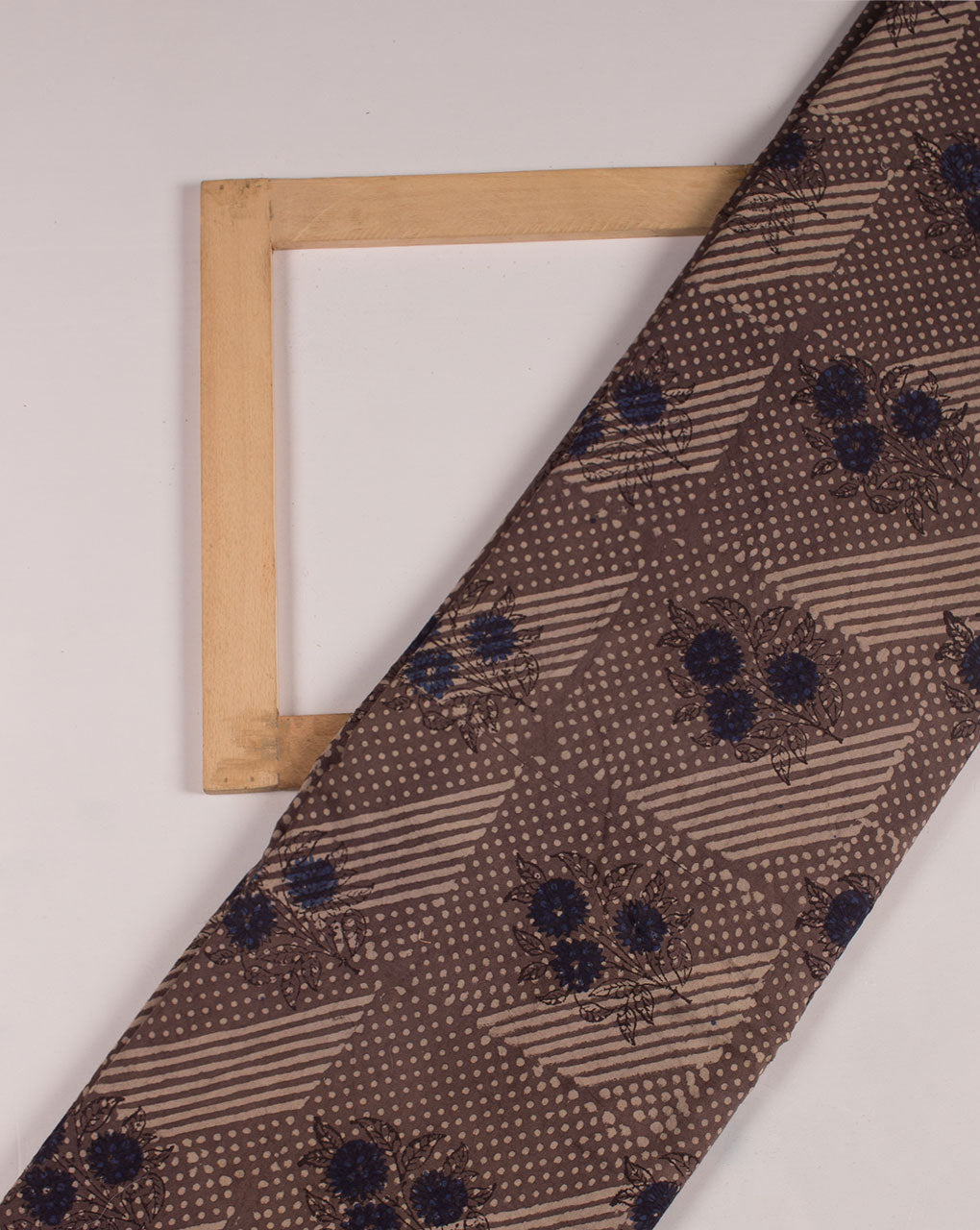 Jhag Ajrak Hand Block Natural Dye Cotton Fabric - Fabriclore.com