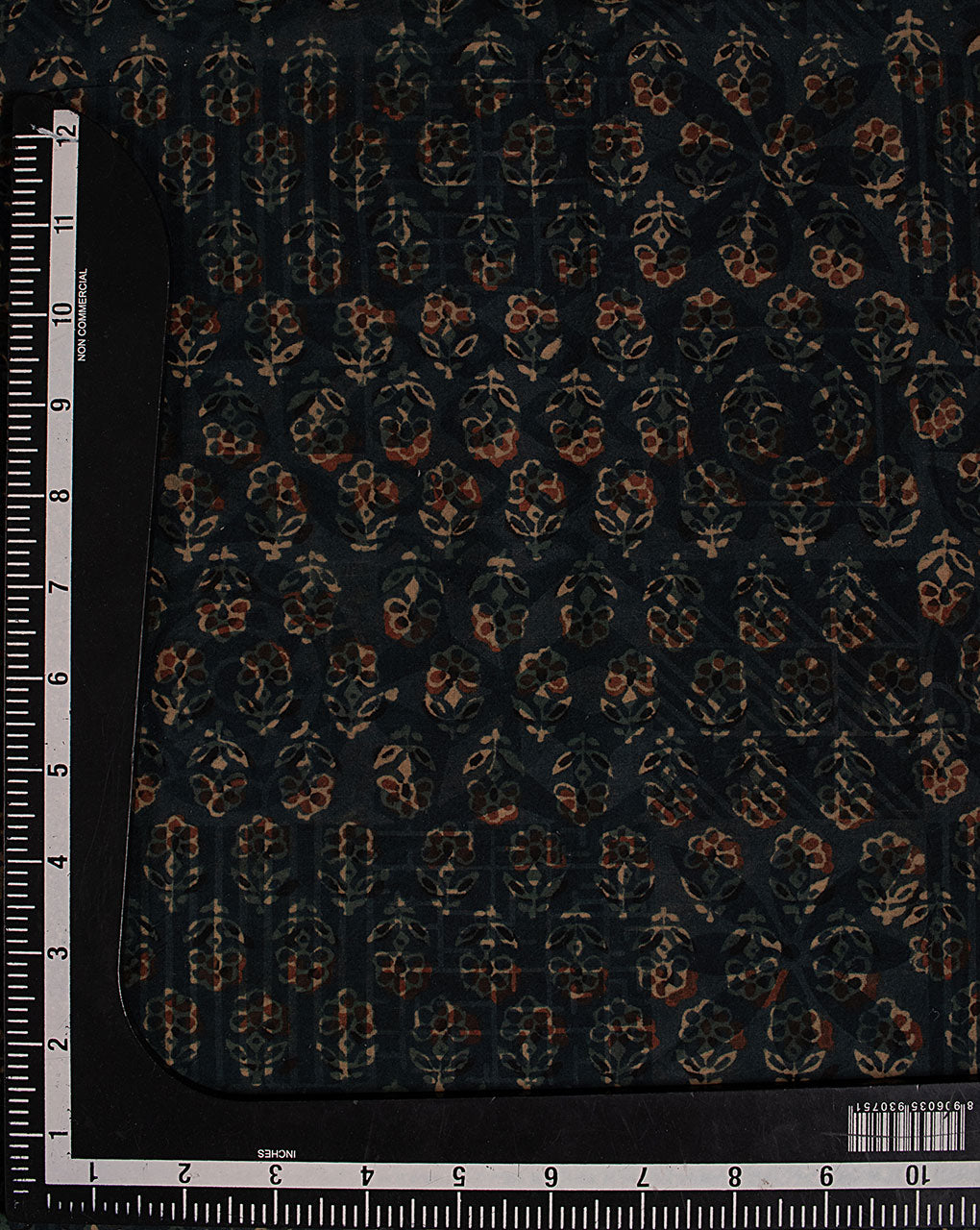 Natural Dye Ajrak Hand Block Cotton Fabric